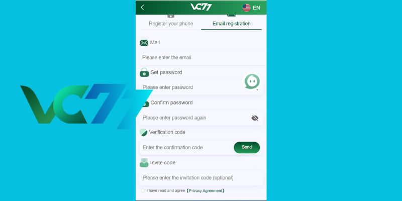 Need to provide accurate personal information to open account sign up for vc77